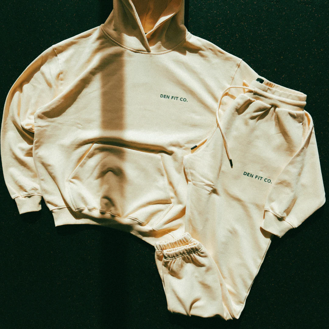 Almond Oil Terry Cotton Pants